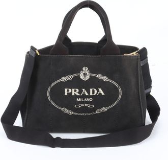 Prada Black Handbag Shoulder Bag Tote Bag (Pre-Owned)