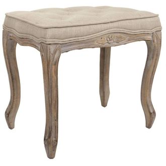 Wanderlust Deco Wanderlust Deco - Banqueta De Madera Tapizada 50x35x47h Cm
