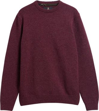 Barbour Holden Crew Neck Sweater - Heren - Truien - Paars - Maat: XL Wol