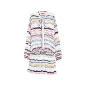 Missoni Shirt Dresses, female, White, Size: XS Ds26Sg09 Shirt Dress