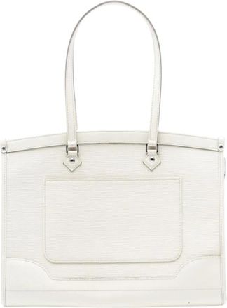 Louis Vuitton Pre-owned Tote Bags, female, White, Size: ONE SIZE Pre-owned Structured Leather Tote Bag