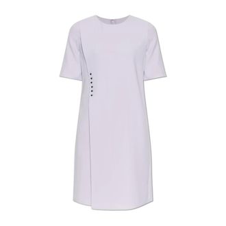 Emporio Armani Dames, Jurken, Paars, Maat: 2XS Poliester