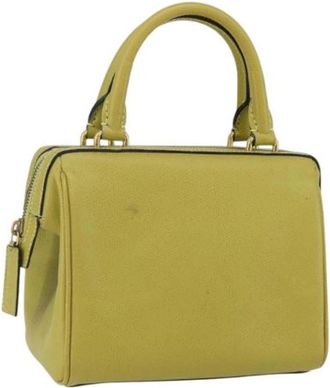 Celine Pre-owned Mini Bag - Dames - Vintage Mini Tas - Geel - ONE Size - Leer - Vintage