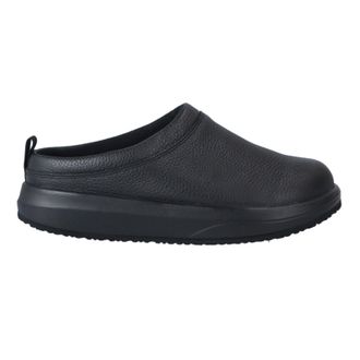 Joya Riga Leather Mens Clogs Shoes - Black - Size:UK 11.5