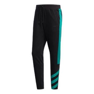 adidas Mens adidas neo Sports Stripe Black Pants DW8121