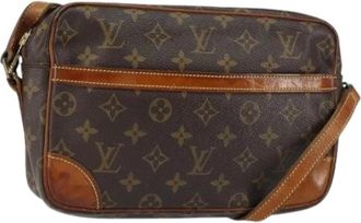 Louis Vuitton Pre-owned Canvas Cross Body Bag - Dames - Vintage Schoudertas - Bruin - ONE Size - Vintage