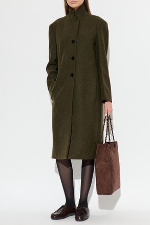 Jil Sander Wool Coat, Womens, Green