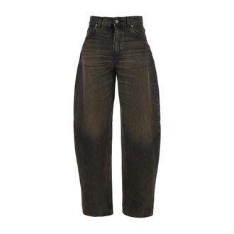 Haikure Dames, Jeans, Bruin, Maat: W24 Katoen