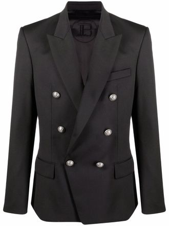 Balmain Blazer met dubbele rij knopen - Zwart