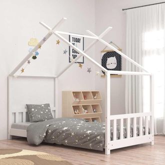 Les Tendances Les Tendances - Estructura De Cama Infantil Madera Maciza Pino Blanco 80x160 Cm Vidaxl
