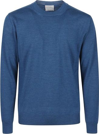 Ballantyne Casual Ronde Hals Sweater - Heren - Ronde hals truien - Blauw - L - Truien & Vesten