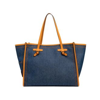 Gianni Chiarini Dames, Tassen, Blauw, Maat: ONE Size Leer