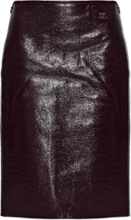 Courr&egrave;ges Kokerrok - Dames - Midirokken - Rood - M - Katoen - Rokken