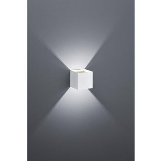 Trio Louis Cubo Aplique Aluminio Doble Emisi&oacute;n Led 10x10 Cm Trio Lighting