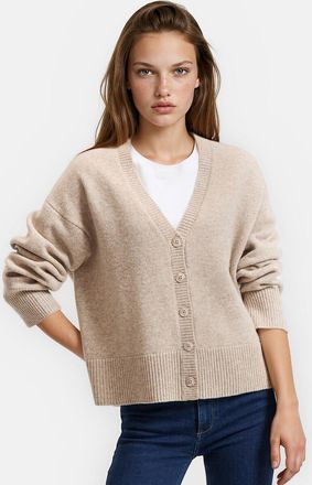 La Redoute Collections Losvallend, wollen, grof gebreid vest