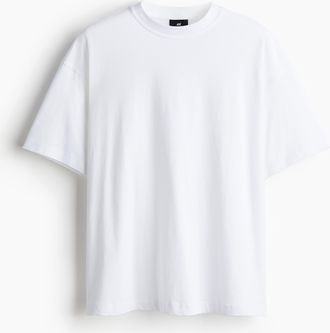 H&M T-Shirt in Oversized Fit - White