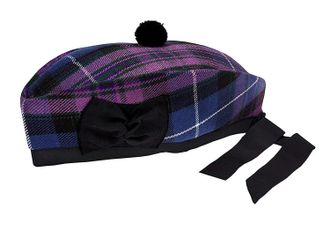 Shyne Kilts U.K PRIDE OF SCOTLAND TARTAN 100% WOOL GLENGARRY HAT SCOTTISH HIGHLAND WEAR (63)
