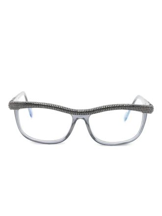 Anna-Karin Karlsson Kiki String embellished glasses - Grey