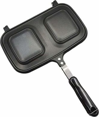 OEM Sandwichera Antiadherente Para Estufa De Gas O El&eacute;ctrica, Sart&eacute;n Para S&aacute;ndwich A La Parrilla, Sart&eacute;n Para Cocinar, M&aacute;quina Para Hacer S&aacute;ndwiches De Pa