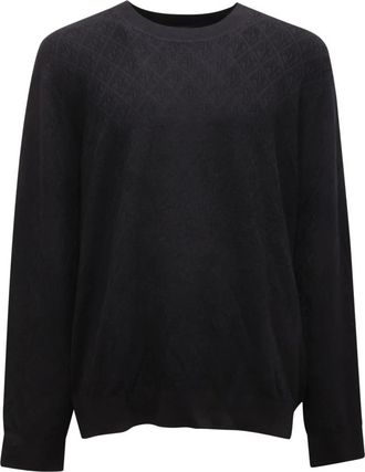 Armani Maglione Exchange Textu Jumper - male - Armani - Round-neck Knitwear - Black - 2XL - Knitwear