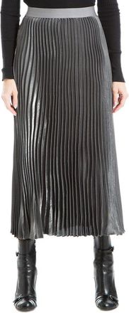 Max Studio Pleated Midi Skirt