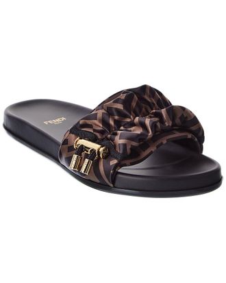Fendi Fendi Ff Vertigo Satin Slide
