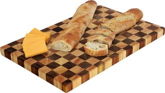 MegaChef 16.5 x 10.5 Inch Acacia Wood and Rubber Wood Cutting Board in Brown at Nordstrom