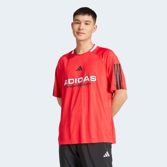 adidas T-Shirt ADIDAS SPORTSWEAR M TIRO JERSEY, Herren, Gr. XXL, rot (pure ruby), Obermaterial: 100% Polyester, Rundhals, Shirts T-Shirt, sportlicher Stil, o
