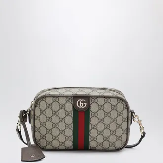 Gucci Small Ophidia camera bag in beige GG canvas