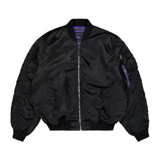 Alpha Industries Ma-1 UV Bomber Jacket - Heren - Bomber jackets - Zwart - XL - Polyester - Jassen