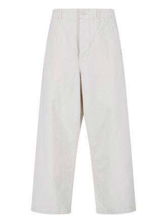 Kaptain Sunshine White Water-Repellent Cotton Drill Trousers