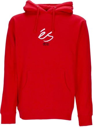 eS Tiger Block Rode Hoodie - Heren - Hoodies - Rood - XL - Katoen - Hoodies & sweatvesten