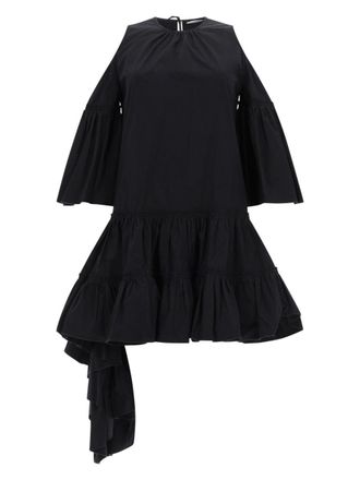 J.W.Anderson A-Line Mini Dress With Cascading Ruffles And Cut-Out Shoulders