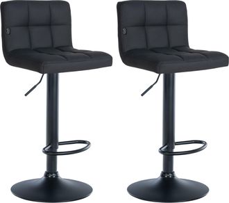 Clp Clp - Set De 2 Taburetes De Bar Feni En Polipiel Negro Negro
