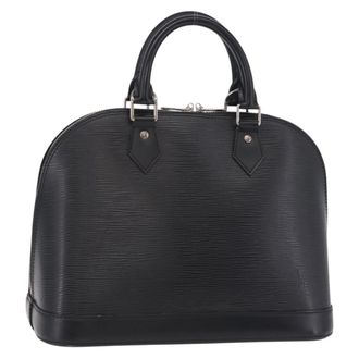 Louis Vuitton Alma Epi Leather Black Leather Handbag (Pre-Owned)