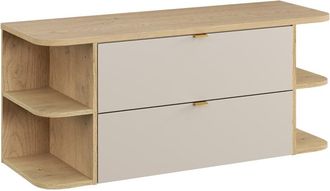 Petits Meubles Mueble bajo lavabo 2 cajones encimera estratificado 120.4cm