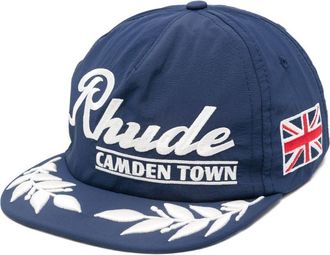 Rhude Navy Blue Flat Peak Hat