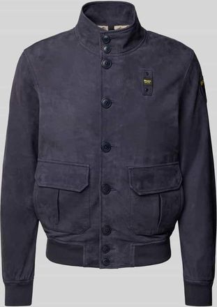 Blauer Blouson mit Stehkragen Modell ATHOL in Marine, Gr&ouml;&szlig;e XL