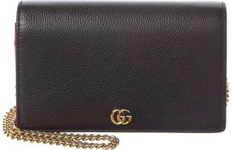 Gucci Gg Marmont Leather Chain Wallet
