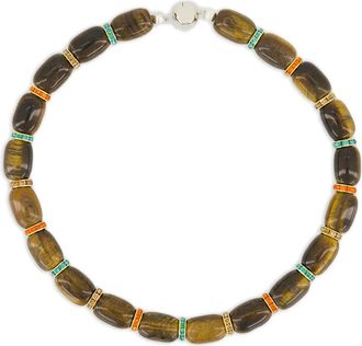 Julietta Halsketting met tijgeroog - Bruin