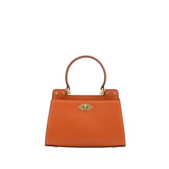 Pourchet Dames, Tassen, Oranje, Maat: ONE Size Leer