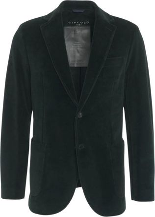 Circolo 1901 Groene Blazer Aw 24 - Heren - Blazers - Groen - M - Katoen - Jassen