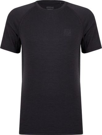 Stoic MerinoMesh150 SadjemSt. S/S Merinoshirt f&uuml;r Herren | schwarz