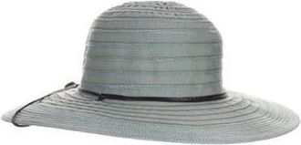 Scala Ribbon Straw Floppy Hat in Sage at Nordstrom Rack