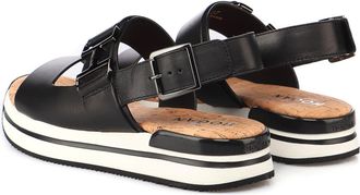 Hogan H257 Flatform Sandal - Black