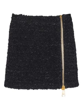 Balmain Black Zipped Skirt