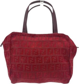 Fendi Pre-owned Handbags, female, Red, Size: ONE SIZE Pre-owned Canvas fendi-bags