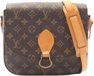 Louis Vuitton Pre-owned Saint Cloud GM Monogram Schoudertas - Dames - Vintage Schoudertas - Bruin - ONE Size - Leer - Vintage