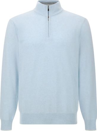 Boggi Milano half-zip cashmere blend pullover - Blue