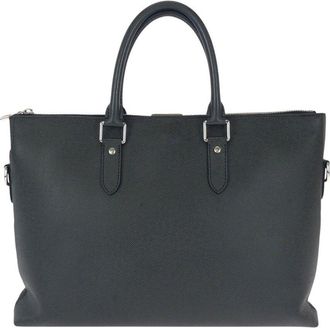 Louis Vuitton Black Taiga Leather Anton Briefcase (Authentic Pre-Loved)
